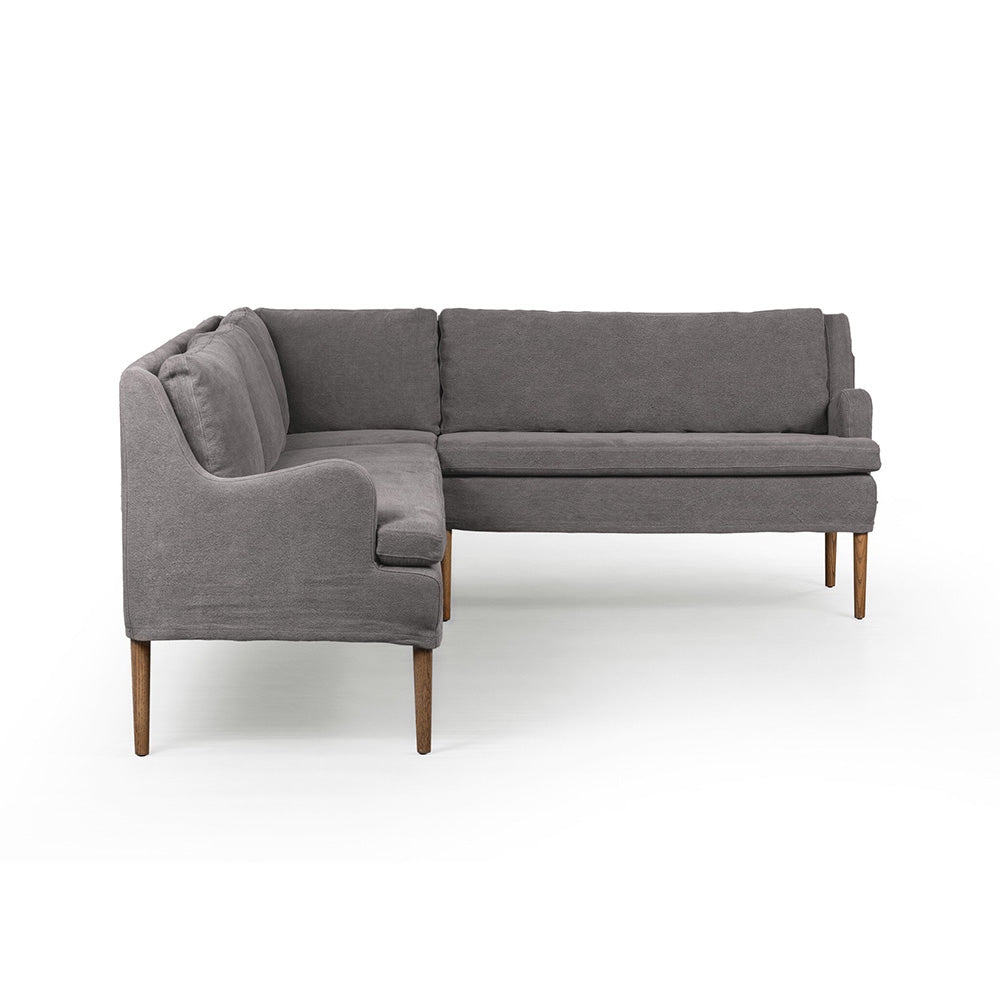 Four Hands - Amber Lewis x Four Hands - Aurelia Dining Banquette L-Shape - Broadway Denim - 247599-003_CLOSEOUT view 2