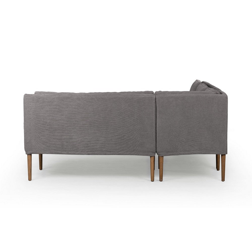 Four Hands - Amber Lewis x Four Hands - Aurelia Dining Banquette L-Shape - Broadway Denim - 247599-003_CLOSEOUT view 4