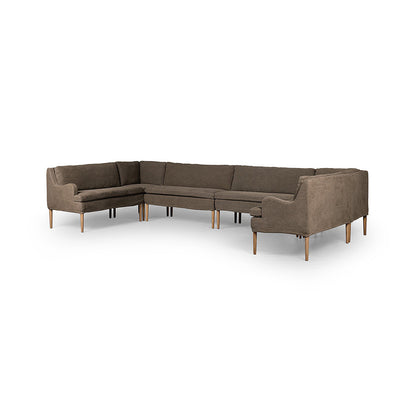 Four Hands - Amber Lewis x Four Hands - Aurelia Dining Banquette U Shape - Broadway Coffee - 247594-001_CLOSEOUT view 1