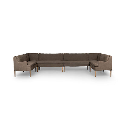 Four Hands - Amber Lewis x Four Hands - Aurelia Dining Banquette U Shape - Broadway Coffee - 247594-001_CLOSEOUT view 2
