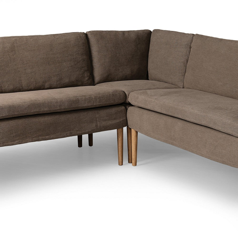 Four Hands - Amber Lewis x Four Hands - Aurelia Dining Banquette U Shape - Broadway Coffee - 247594-001_CLOSEOUT view 5