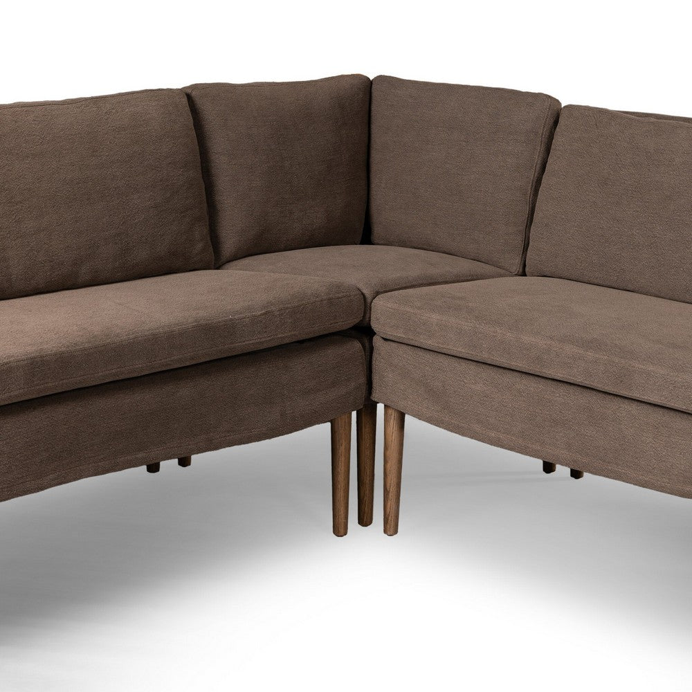 Four Hands - Amber Lewis x Four Hands - Aurelia Dining Banquette U Shape - Broadway Coffee - 247595-001_CLOSEOUT view 5