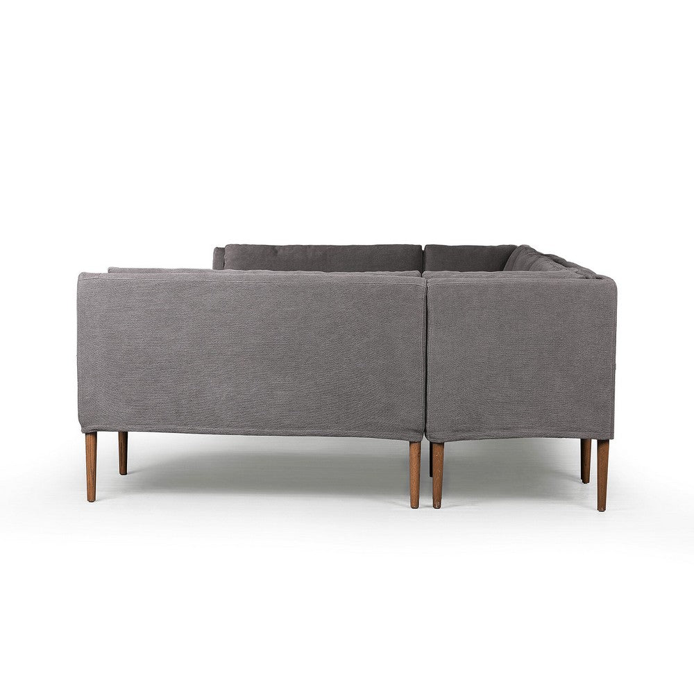 Four Hands - Amber Lewis x Four Hands - Aurelia Dining Banquette U Shape - Broadway Denim - 247594-003_CLOSEOUT view 3