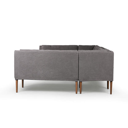 Four Hands - Amber Lewis x Four Hands - Aurelia Dining Banquette U Shape - Broadway Denim - 247594-003_CLOSEOUT view 3