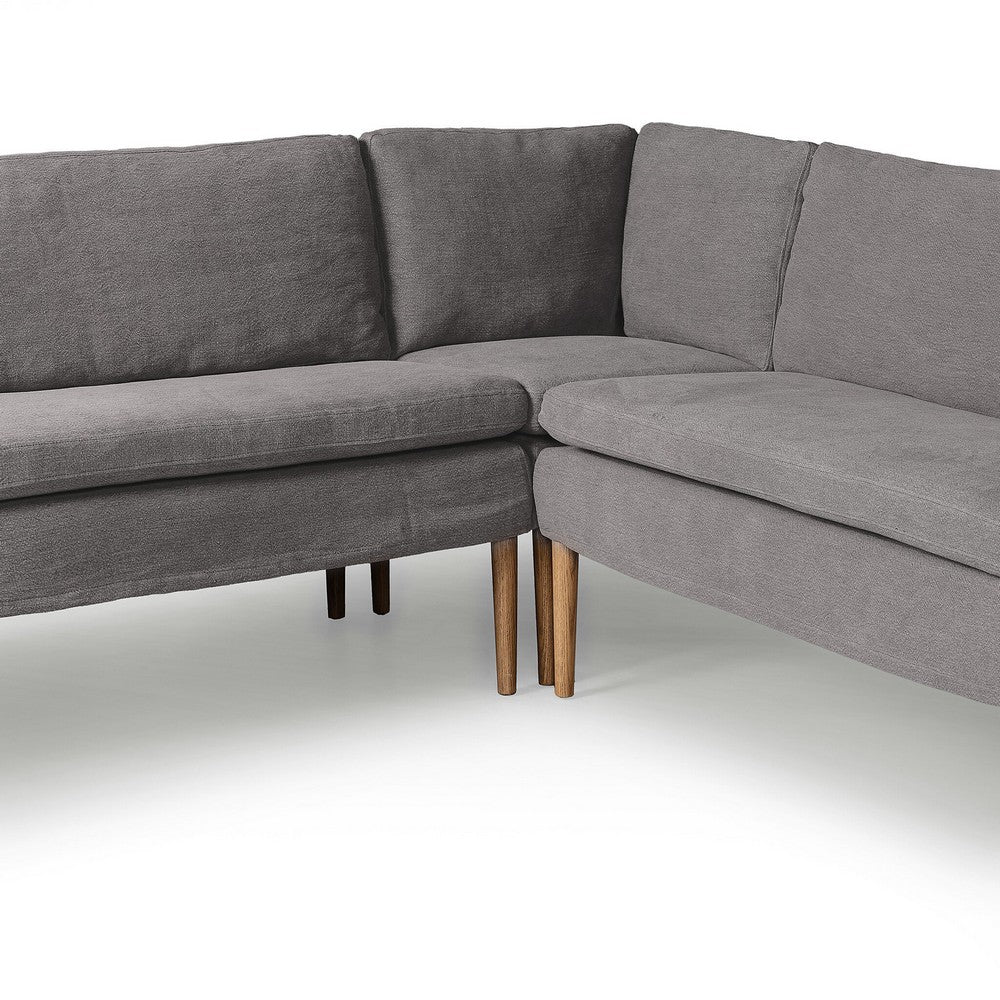 Four Hands - Amber Lewis x Four Hands - Aurelia Dining Banquette U Shape - Broadway Denim - 247594-003_CLOSEOUT view 5