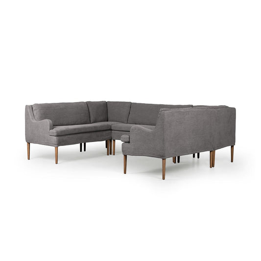 Four Hands - Amber Lewis x Four Hands - Aurelia Dining Banquette U Shape - Broadway Denim - 247597-003_CLOSEOUT view 1