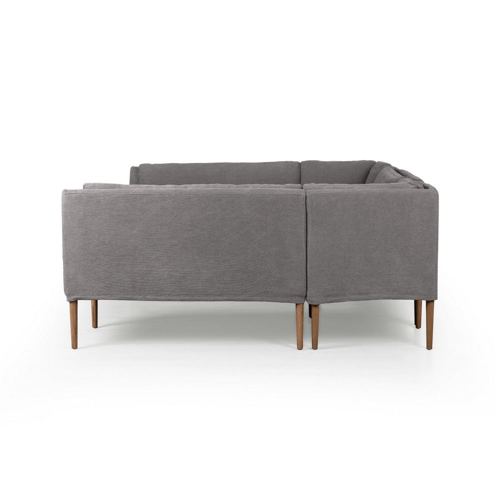 Four Hands - Amber Lewis x Four Hands - Aurelia Dining Banquette U Shape - Broadway Denim - 247597-003_CLOSEOUT view 3