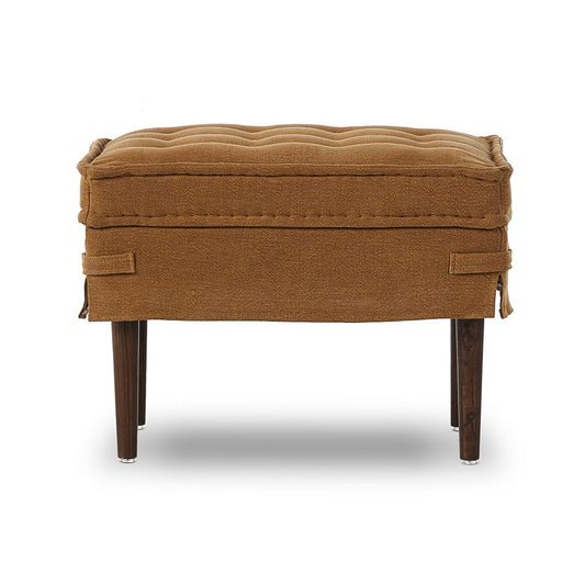 Four Hands - Amber Lewis x Four Hands - Cole Small Ottoman - Broadway Gilt - 243690-001_CLOSEOUT view 2