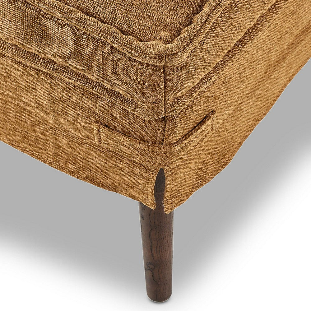 Four Hands - Amber Lewis x Four Hands - Cole Small Ottoman - Broadway Gilt - 243690-001_CLOSEOUT view 7