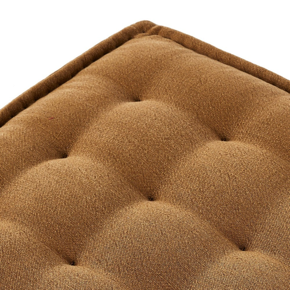 Four Hands - Amber Lewis x Four Hands - Cole Small Ottoman - Broadway Gilt - 243690-001_CLOSEOUT view 8