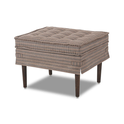 Four Hands - Amber Lewis x Four Hands - Cole Small Ottoman - Rodin Bark - 243690-002_CLOSEOUT view 1