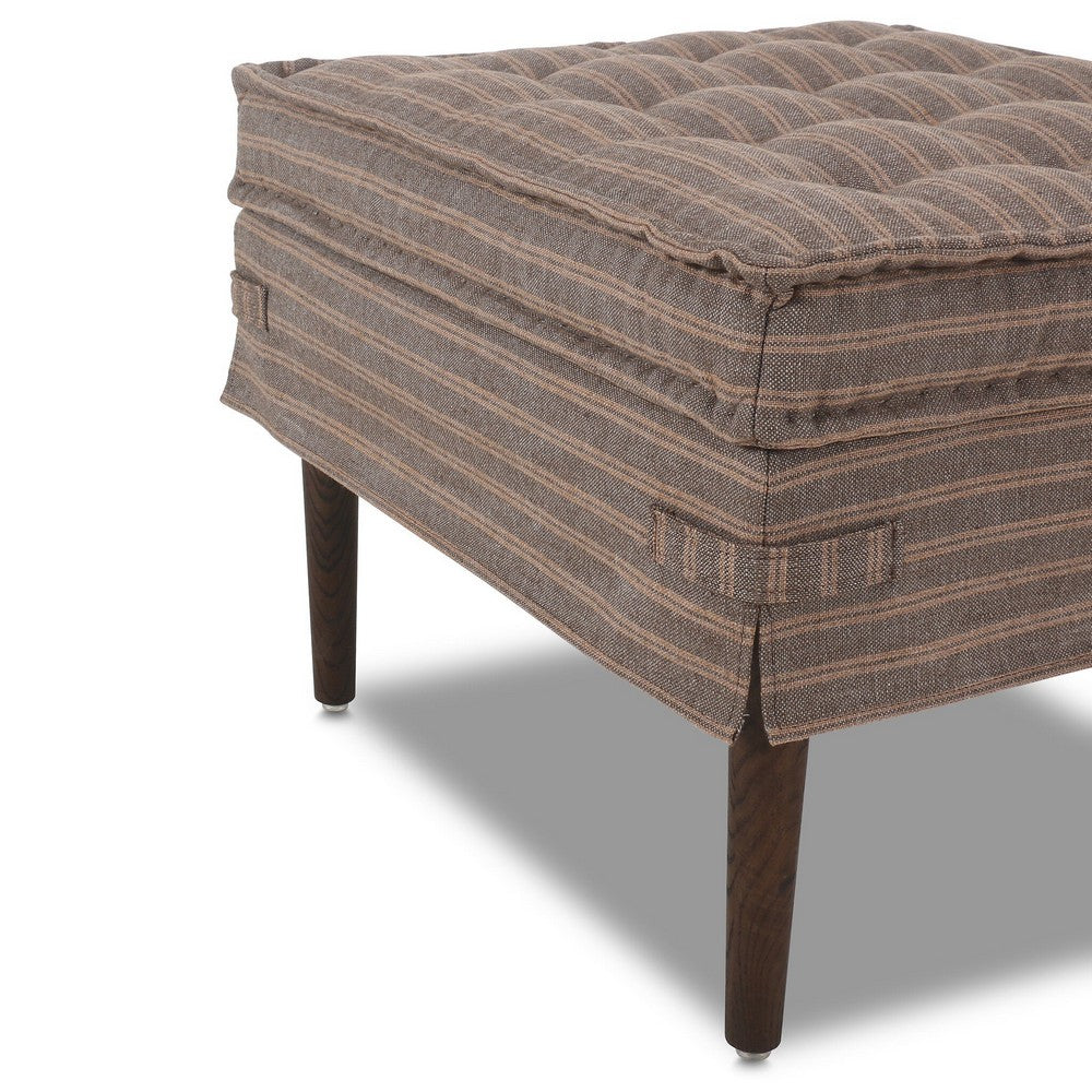 Four Hands - Amber Lewis x Four Hands - Cole Small Ottoman - Rodin Bark - 243690-002_CLOSEOUT view 4