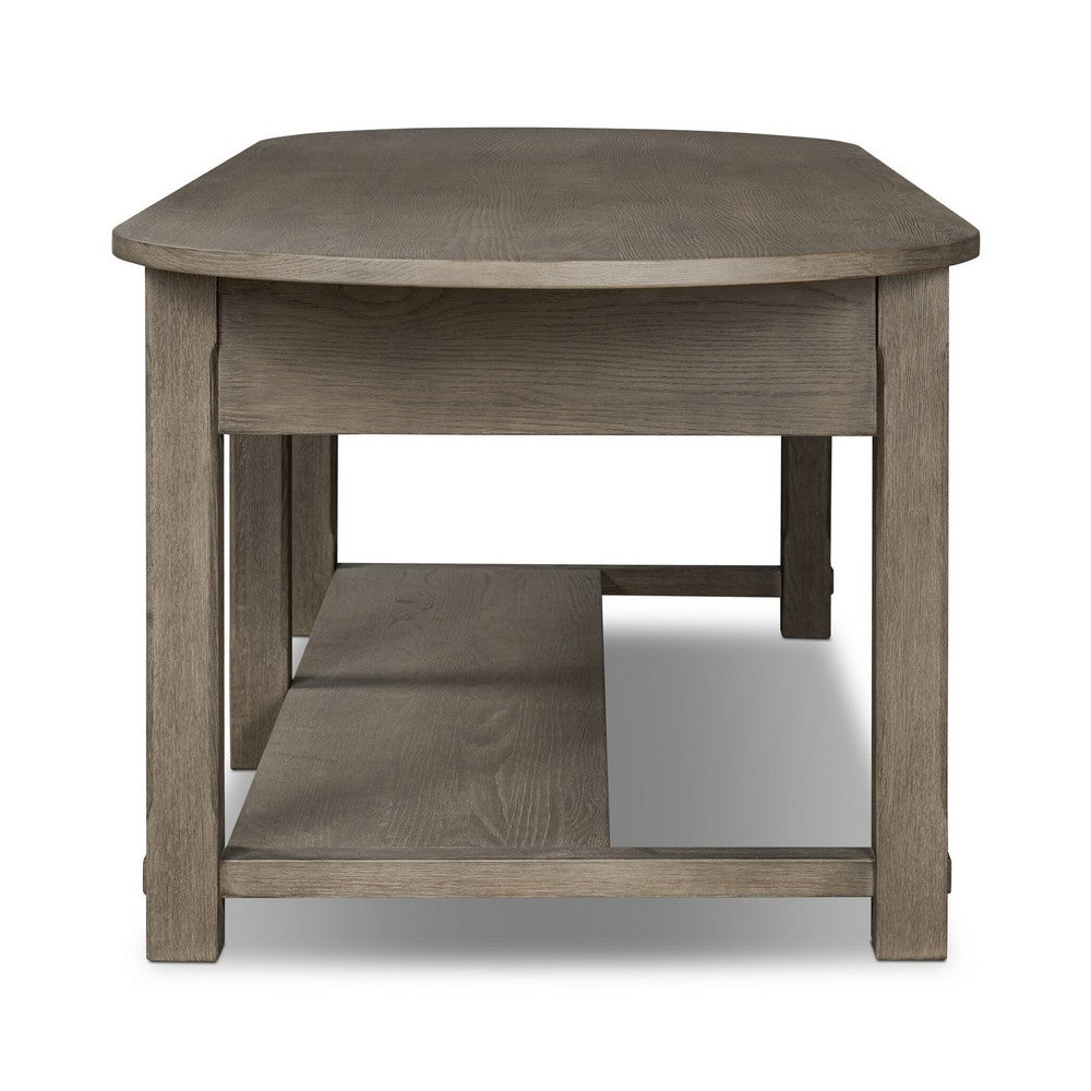 Four Hands - Amber Lewis x Four Hands - Elise Kitchen Island - Weathered Hazel Oak Veneer - 244069-002_CLOSEOUT view 3