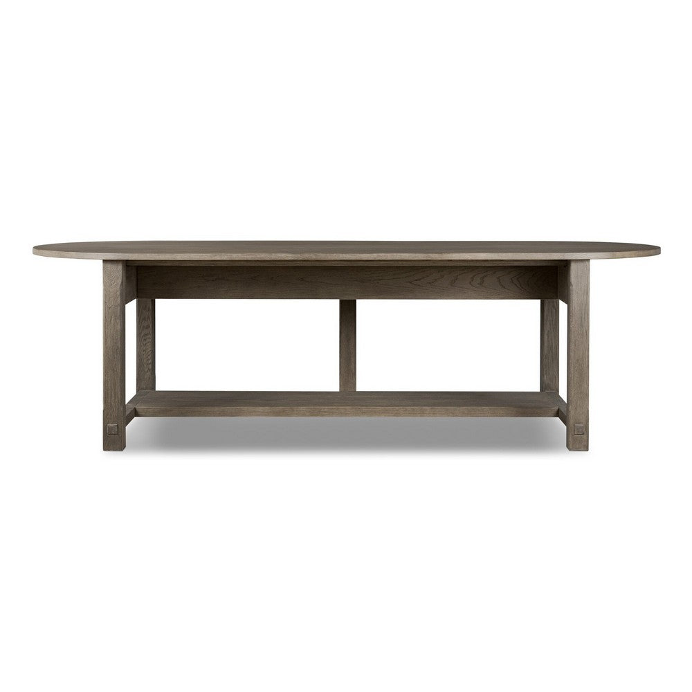 Four Hands - Amber Lewis x Four Hands - Elise Kitchen Island - Weathered Hazel Oak Veneer - 244069-002_CLOSEOUT view 4