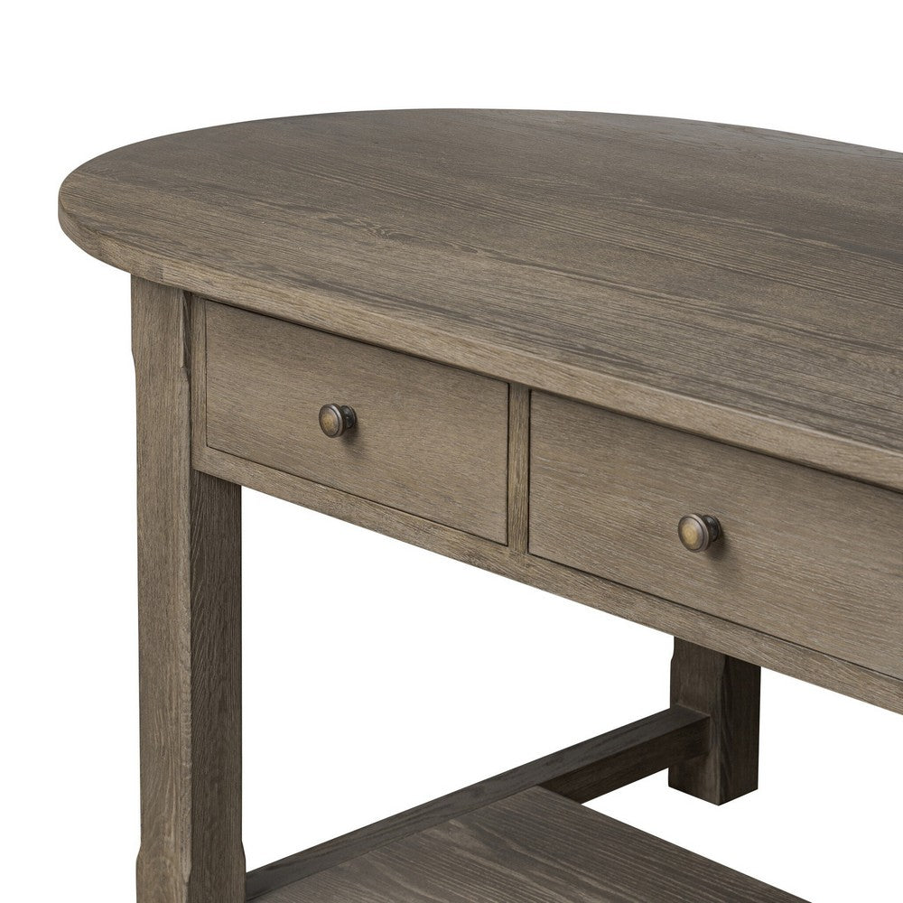 Four Hands - Amber Lewis x Four Hands - Elise Kitchen Island - Weathered Hazel Oak Veneer - 244069-002_CLOSEOUT view 6