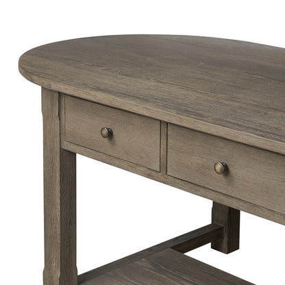 Four Hands - Amber Lewis x Four Hands - Elise Kitchen Island - Weathered Hazel Oak Veneer - 244069-002_CLOSEOUT view 6
