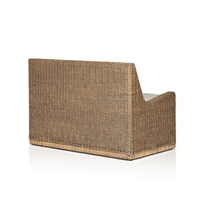 Four Hands - Amber Lewis x Four Hands - Senna Laf Woven Dining Bench 49" - Broadway Dune - 246682-003_CLOSEOUT view 4