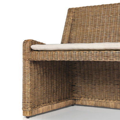 Four Hands - Amber Lewis x Four Hands - Senna Laf Woven Dining Bench 49" - Broadway Dune - 246682-003_CLOSEOUT view 6