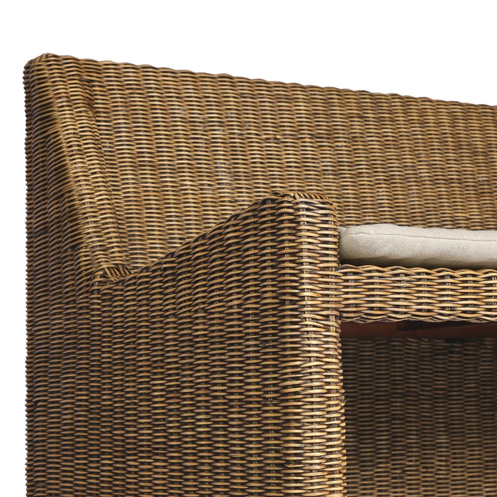 Four Hands - Amber Lewis x Four Hands - Senna Laf Woven Dining Bench 49" - Broadway Dune - 246682-003_CLOSEOUT view 10