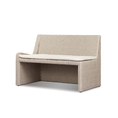 Four Hands - Amber Lewis x Four Hands - Senna Outdoor Laf Dining Bench 49" - Vintage White - 250603-002_CLOSEOUT view 1