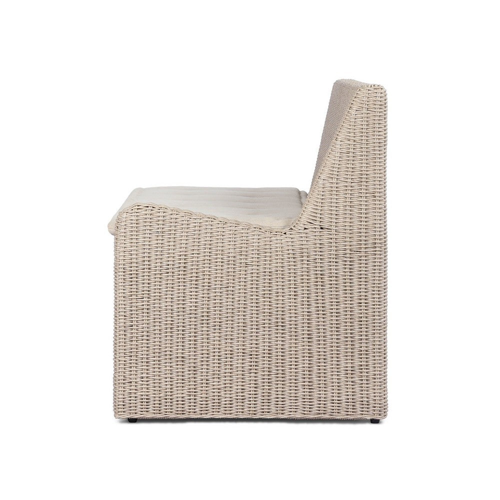 Four Hands - Amber Lewis x Four Hands - Senna Outdoor Raf Dining Bench 49" - Vintage White - 250604-002_CLOSEOUT view 3