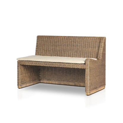 Four Hands - Amber Lewis x Four Hands - Senna Raf Woven Dining Bench 49" - Broadway Dune - 246684-003_CLOSEOUT view 1