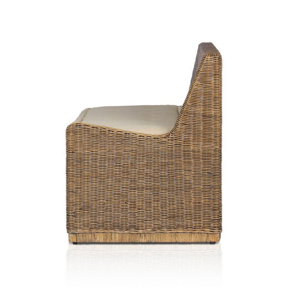 Four Hands - Amber Lewis x Four Hands - Senna Raf Woven Dining Bench 49" - Broadway Dune - 246684-003_CLOSEOUT view 3