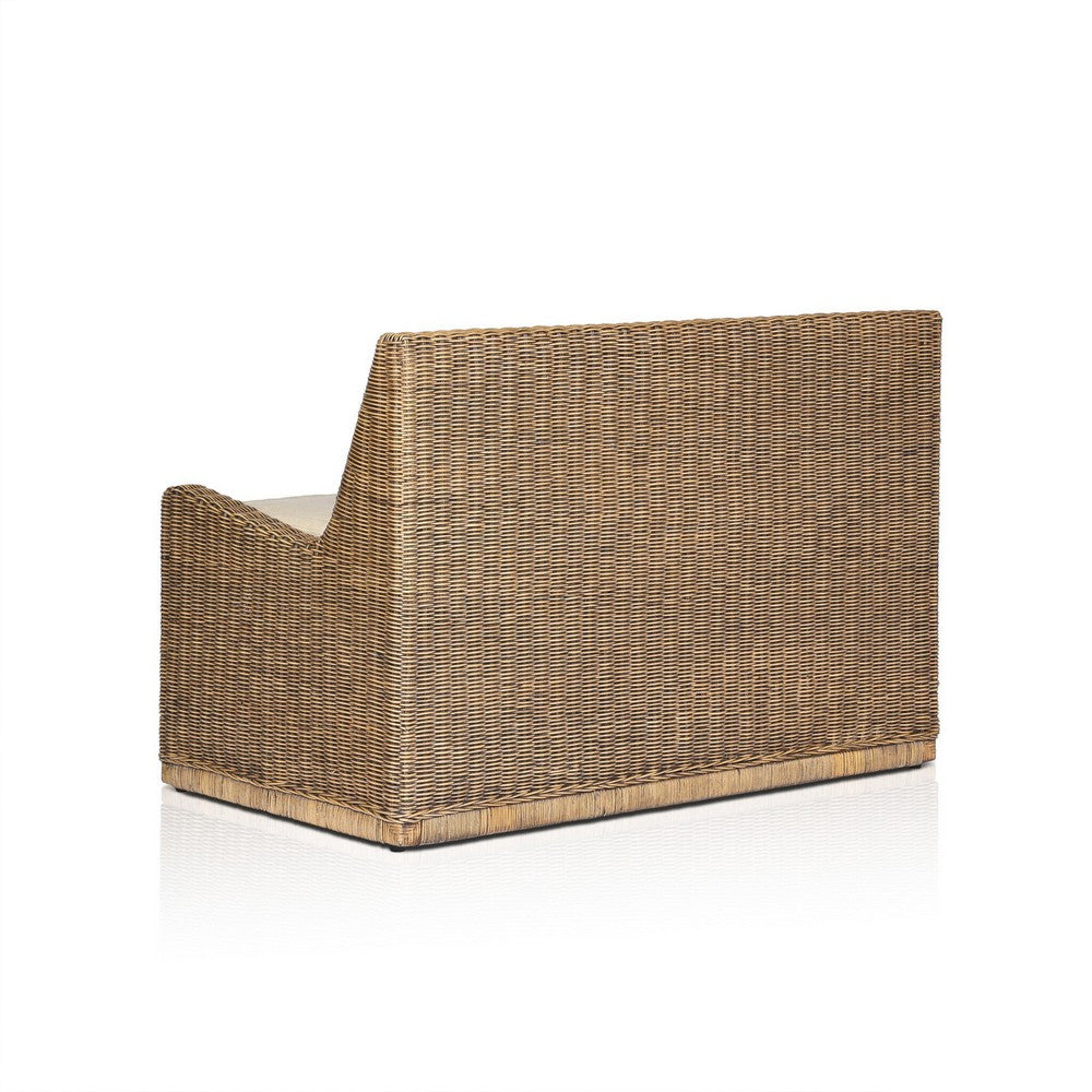 Four Hands - Amber Lewis x Four Hands - Senna Raf Woven Dining Bench 49" - Broadway Dune - 246684-003_CLOSEOUT view 5
