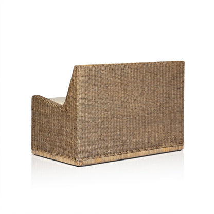 Four Hands - Amber Lewis x Four Hands - Senna Raf Woven Dining Bench 49" - Broadway Dune - 246684-003_CLOSEOUT view 5