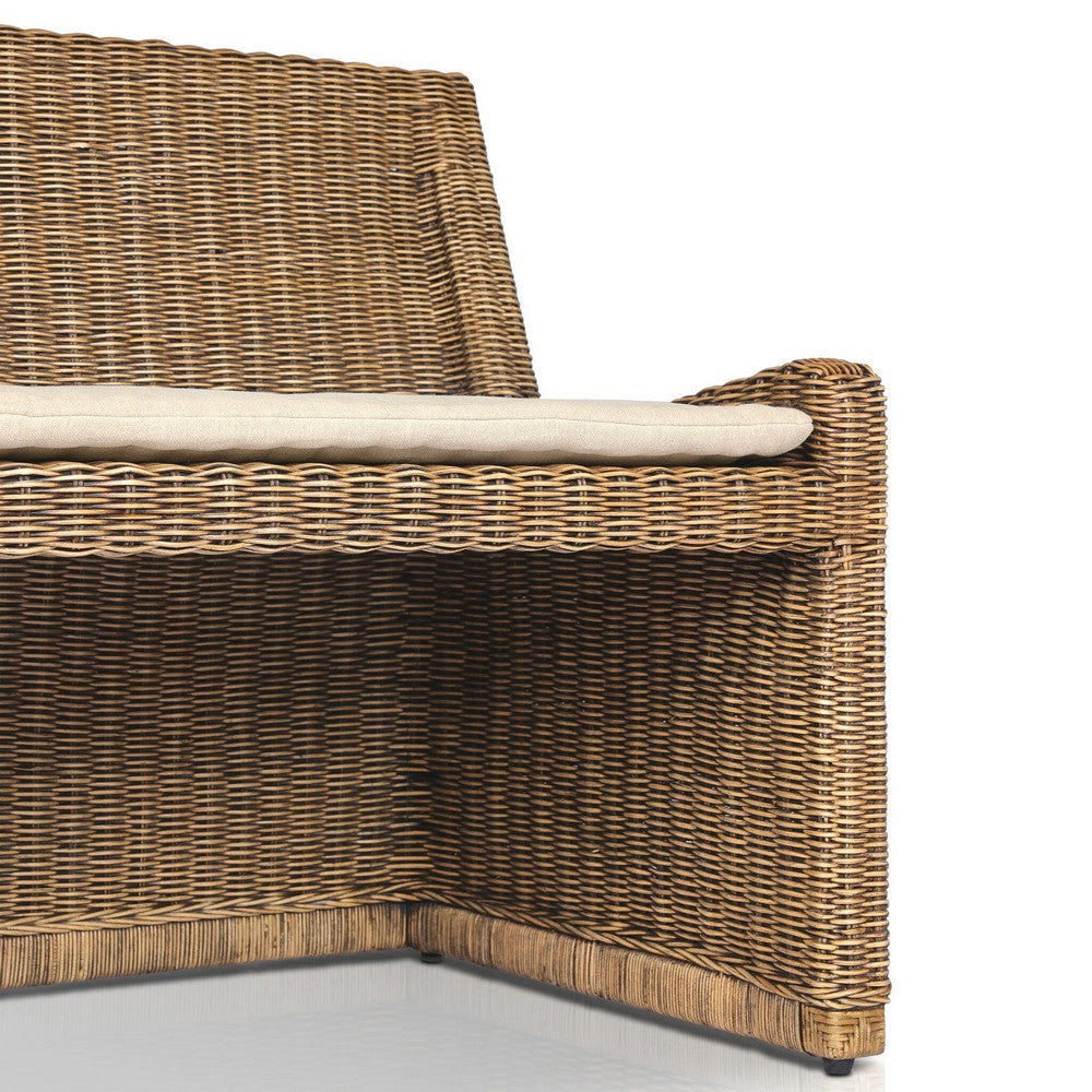 Four Hands - Amber Lewis x Four Hands - Senna Raf Woven Dining Bench 49" - Broadway Dune - 246684-003_CLOSEOUT view 6