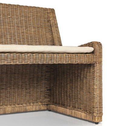 Four Hands - Amber Lewis x Four Hands - Senna Raf Woven Dining Bench 49" - Broadway Dune - 246684-003_CLOSEOUT view 6