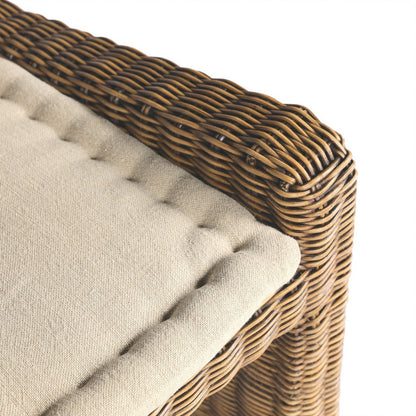 Four Hands - Amber Lewis x Four Hands - Senna Raf Woven Dining Bench 49" - Broadway Dune - 246684-003_CLOSEOUT view 7