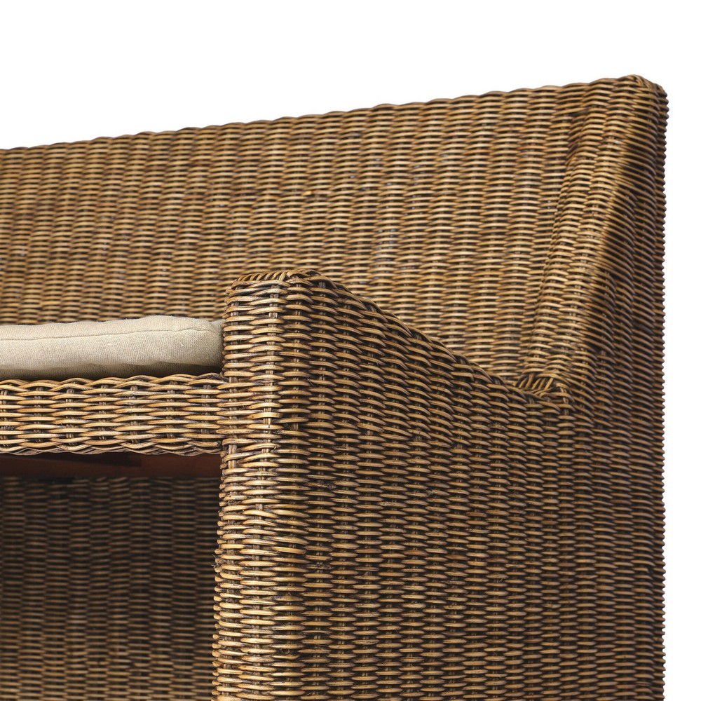 Four Hands - Amber Lewis x Four Hands - Senna Raf Woven Dining Bench 49" - Broadway Dune - 246684-003_CLOSEOUT view 8