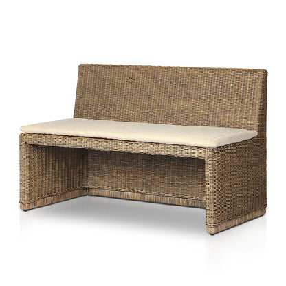 Four Hands - Amber Lewis x Four Hands - Senna Woven Dining Bench 49" - Broadway Dune - 246686-003_CLOSEOUT view 1