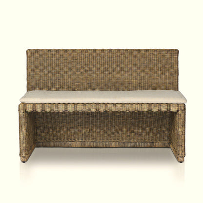 Four Hands - Amber Lewis x Four Hands - Senna Woven Dining Bench 49" - Broadway Dune - 246686-003_CLOSEOUT view 2