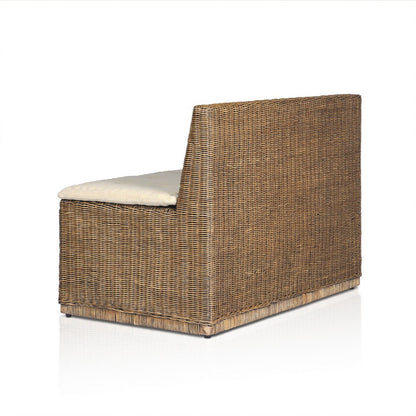 Four Hands - Amber Lewis x Four Hands - Senna Woven Dining Bench 49" - Broadway Dune - 246686-003_CLOSEOUT view 4