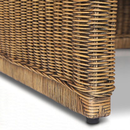 Four Hands - Amber Lewis x Four Hands - Senna Woven Dining Bench 49" - Broadway Dune - 246686-003_CLOSEOUT view 10