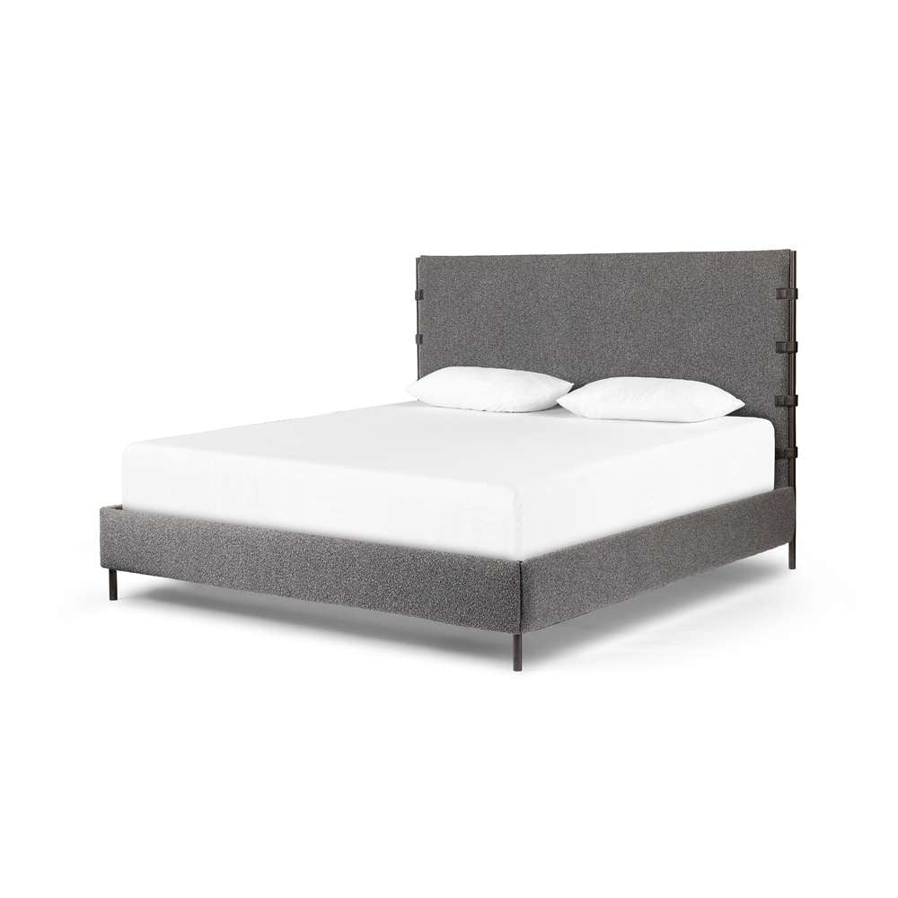 Four Hands - Anderson Bed - Knoll Charcoal - King - 225707-003 veiw 1