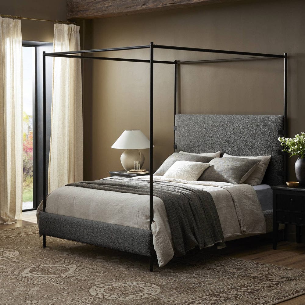 Four Hands - Anderson Canopy Bed - Knoll Charcoal - 242944-003 view 9