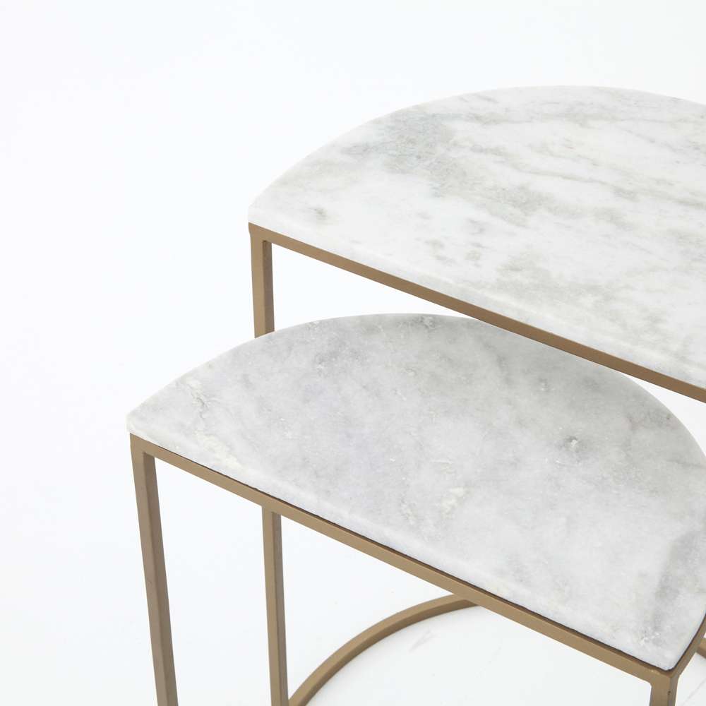 Four Hands - Ane Nesting Tables - Iron Matte Brass - 101820-003 veiw 3