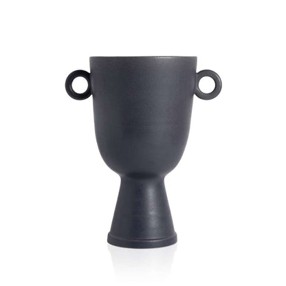 Four Hands - Anillo Wide Vase - Matte Black - 231773-001 veiw 1