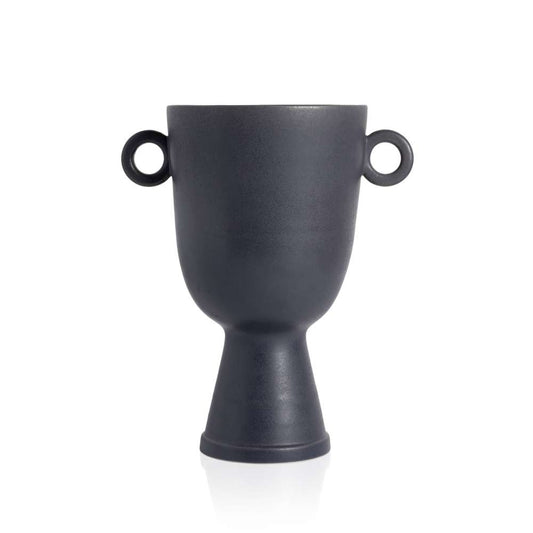 Four Hands - Anillo Wide Vase - Matte Black - 231773-001 veiw 1