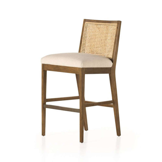 Four Hands - Antonia Cane Armless Bar Stool - Savile Flax - 229202-003 veiw 1