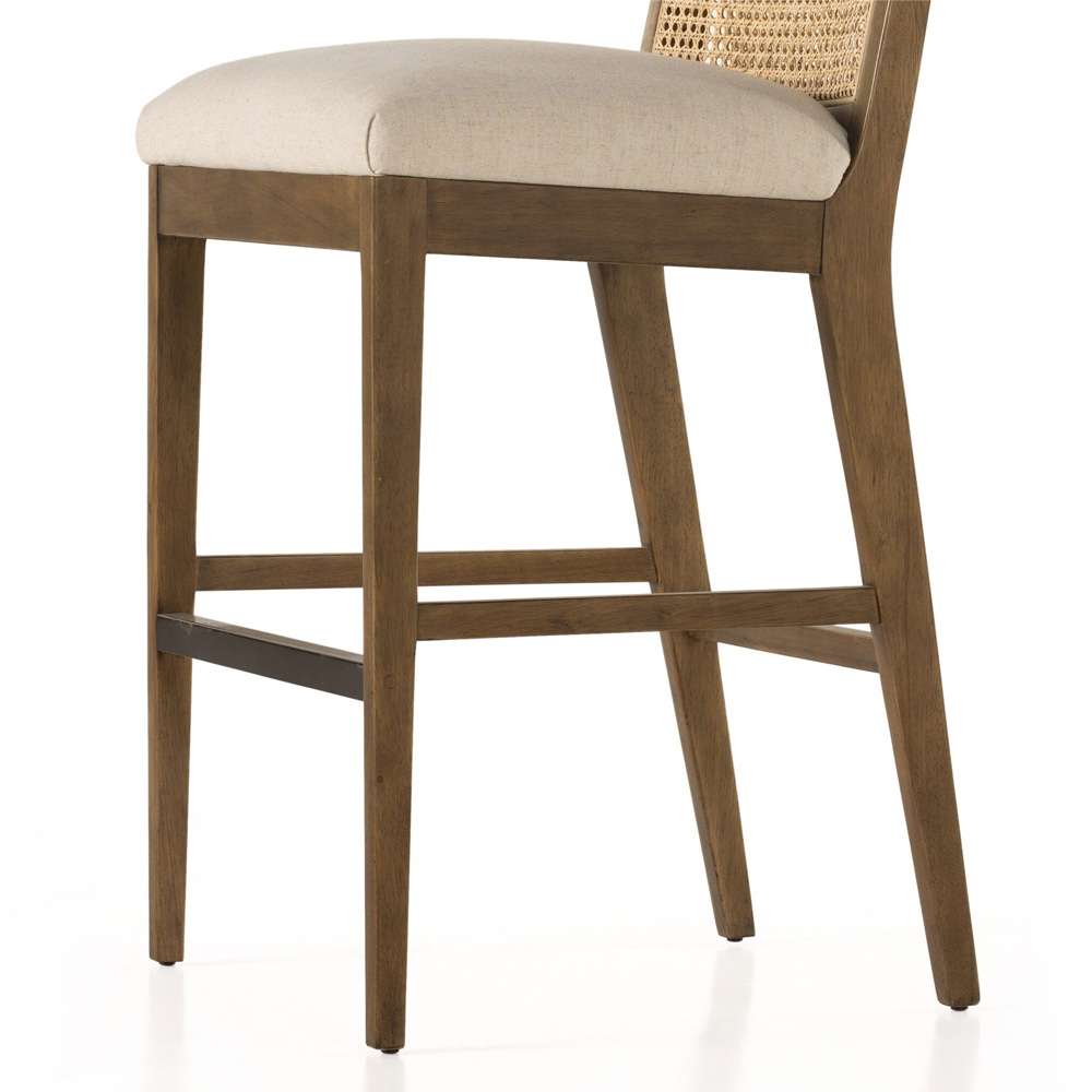 Four Hands - Antonia Cane Armless Bar Stool - Savile Flax - 229202-003 veiw 7