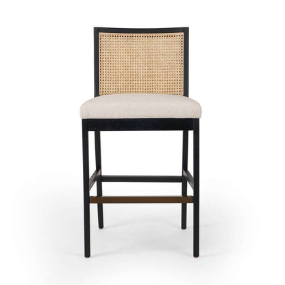 Four Hands - Antonia Cane Armless Bar Stool - Savile Flax - 229202-009 veiw 2