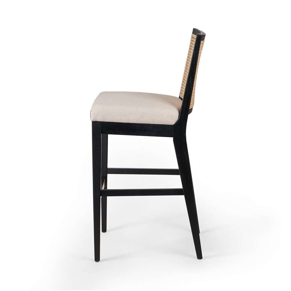 Four Hands - Antonia Cane Armless Bar Stool - Savile Flax - 229202-009 veiw 4