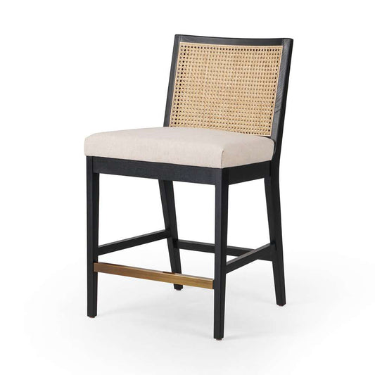 Four Hands - Antonia Cane Armless Counter Stool - Savile Flax - 229202-010 veiw 1
