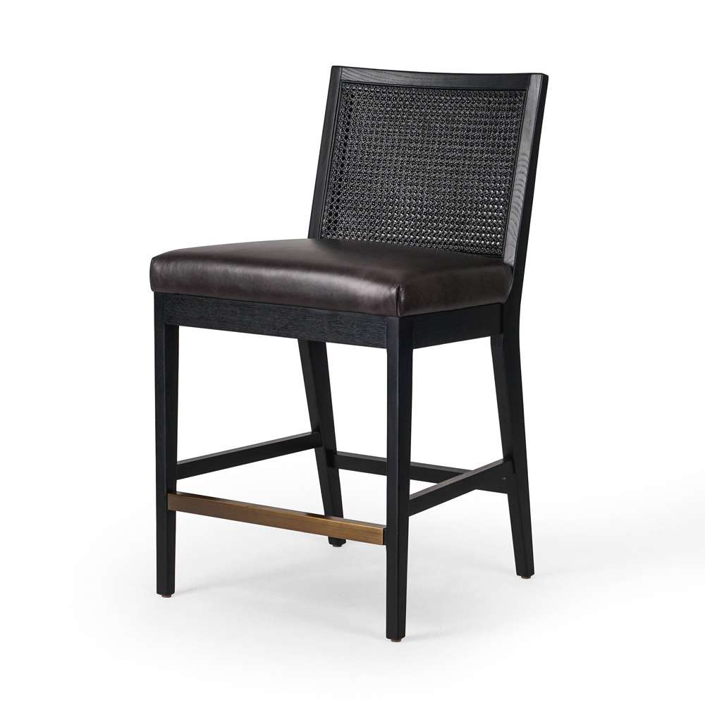 Four Hands - Antonia Cane Armless Counter Stool - Sonoma Black - 229202-014 veiw 1