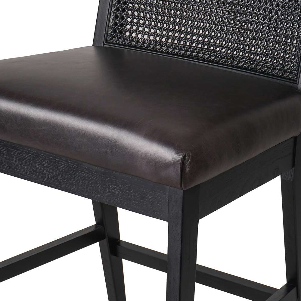 Four Hands - Antonia Cane Armless Counter Stool - Sonoma Black - 229202-014 veiw 8