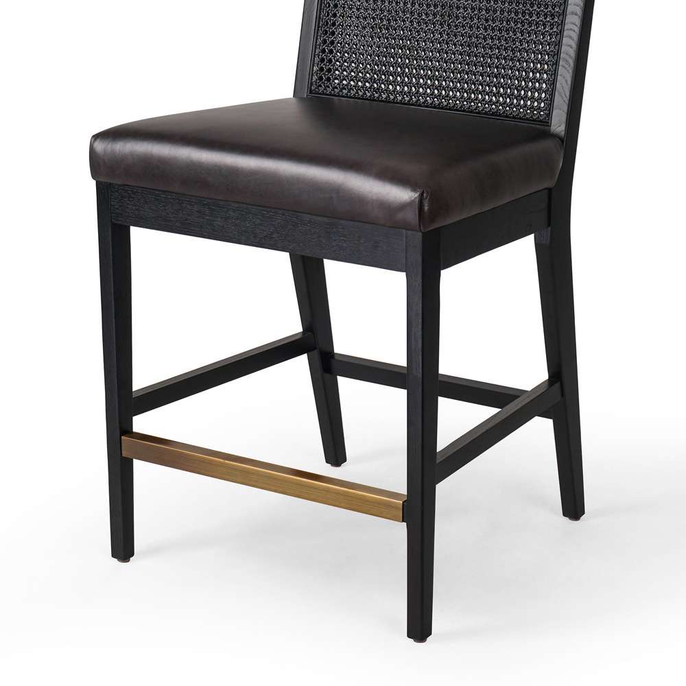 Four Hands - Antonia Cane Armless Counter Stool - Sonoma Black - 229202-014 veiw 9